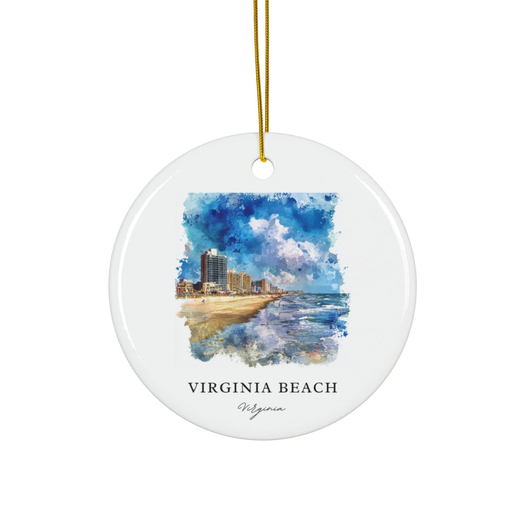 Virginia Beach Ornament: Unique Souvenir, VA Beach Holiday Decor