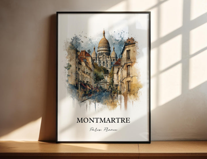 Montmartre, France – Watercolor Art Print