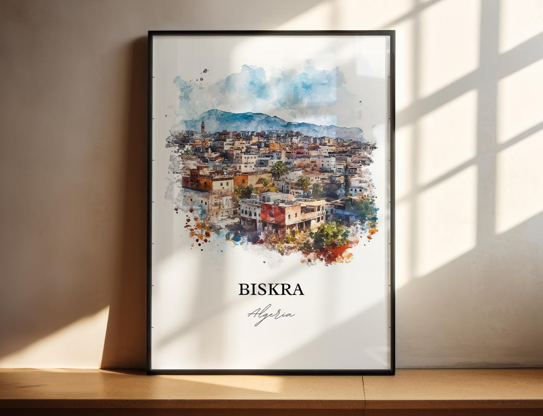 Often called the "Gateway to the Sahara," Biskra is celebrated for its lush palm oases, desert landscapes, and unique blend of Algerian history and culture.