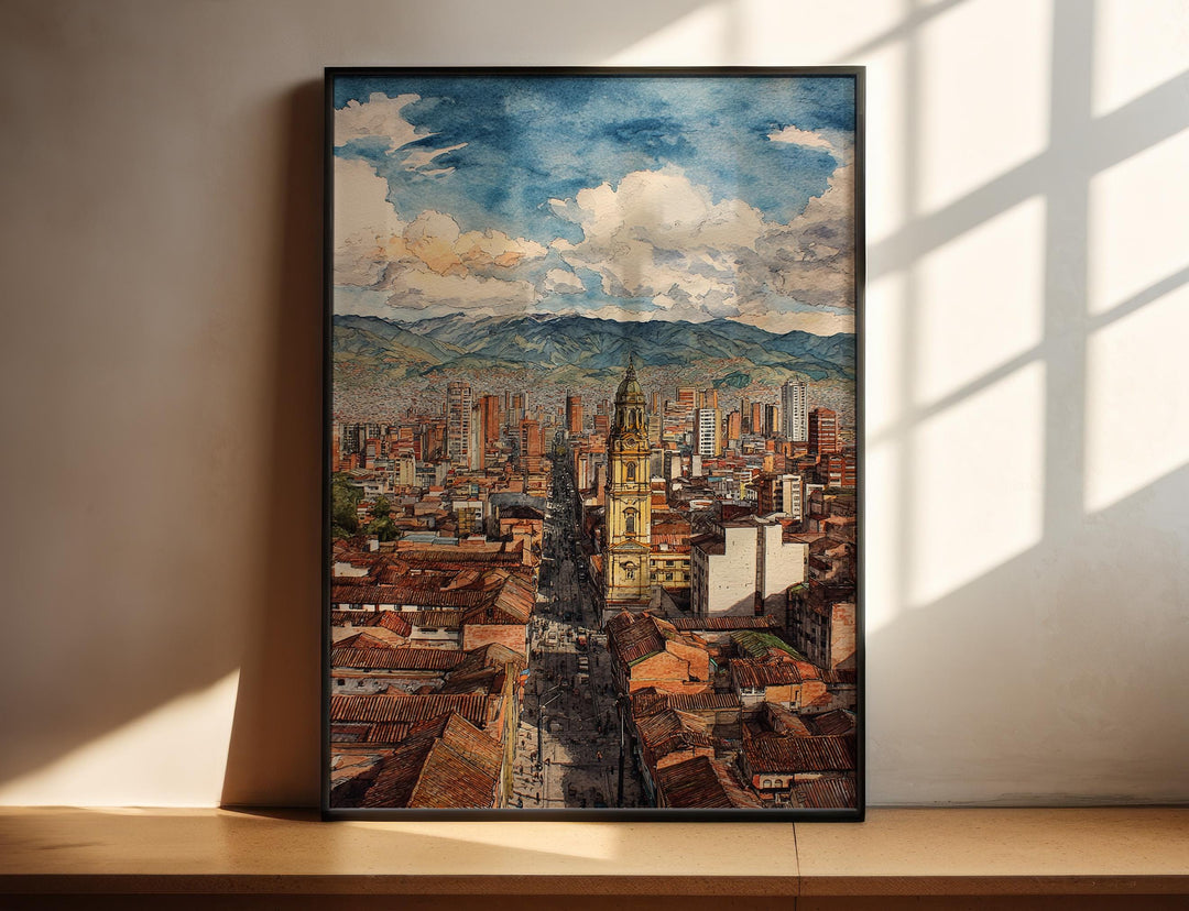Mountain views inspire vibrant city life.