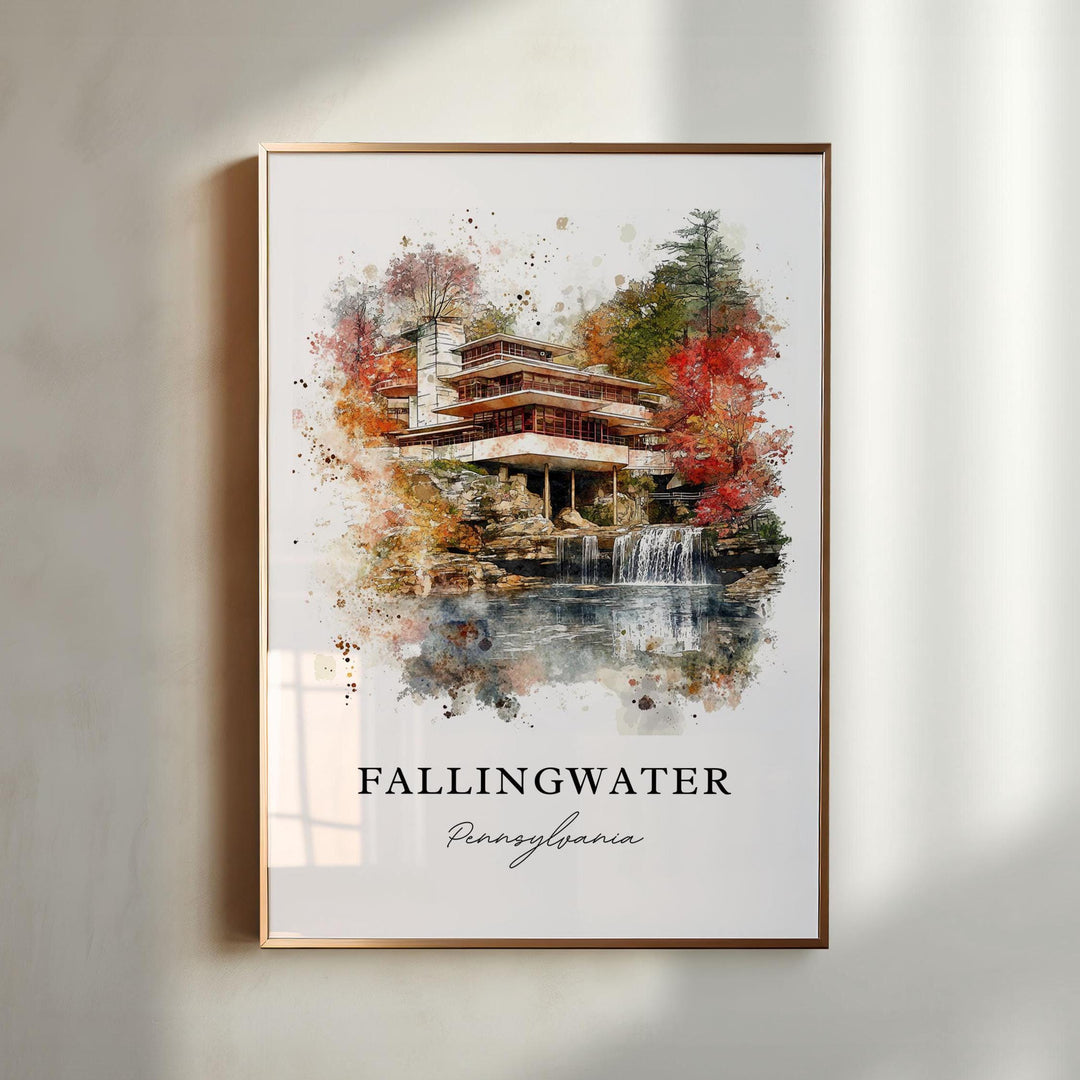 Designed by Frank Lloyd Wright, Fallingwater is one of the world's most celebrated homes, seamlessly blending innovative architecture with the natural beauty of its wooded waterfall setting.