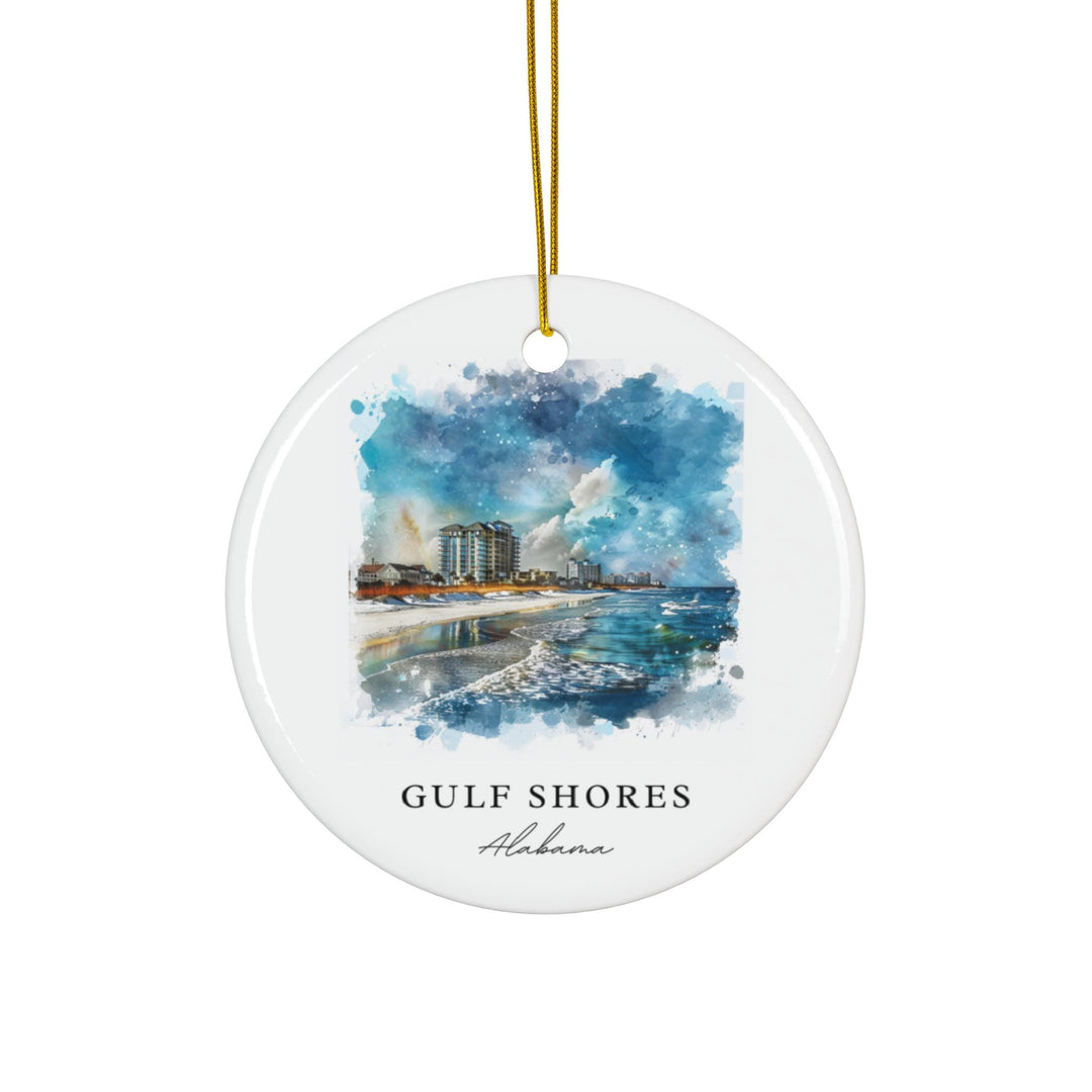 Gulf Shores' sun-soaked beaches, gentle Gulf waves, and laid-back coastal spirit, bringing a touch of Alabama's seaside charm to holiday traditions.