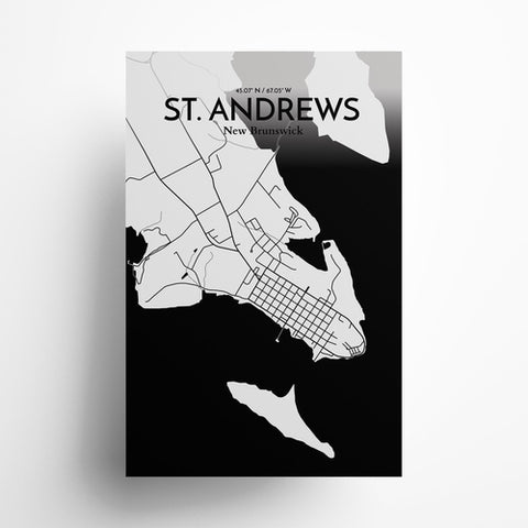 St. Andrews City Map Poster – Detailed Art Print of St. Andrews, Scotland for Home Decor, Office Decor, Travel Art, and Unique Gifts