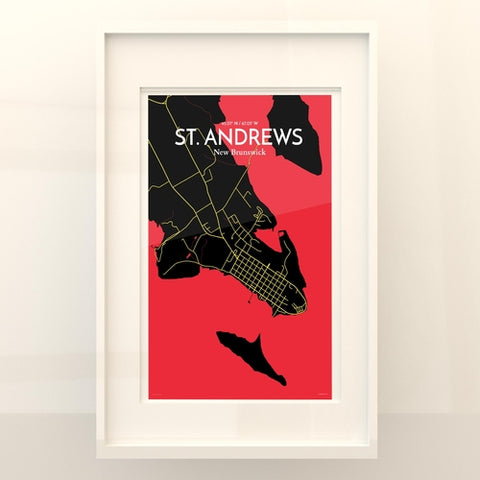 St. Andrews City Map Poster – Detailed Art Print of St. Andrews, Scotland for Home Decor, Office Decor, Travel Art, and Unique Gifts