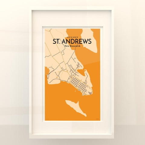 St. Andrews City Map Poster – Detailed Art Print of St. Andrews, Scotland for Home Decor, Office Decor, Travel Art, and Unique Gifts