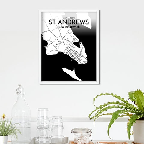 St. Andrews City Map Poster – Detailed Art Print of St. Andrews, Scotland for Home Decor, Office Decor, Travel Art, and Unique Gifts