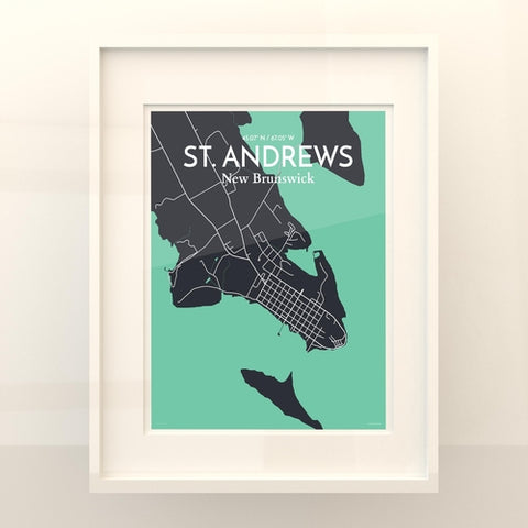 St. Andrews City Map Poster – Detailed Art Print of St. Andrews, Scotland for Home Decor, Office Decor, Travel Art, and Unique Gifts