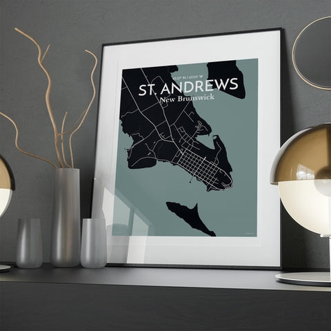 St. Andrews City Map Poster – Detailed Art Print of St. Andrews, Scotland for Home Decor, Office Decor, Travel Art, and Unique Gifts