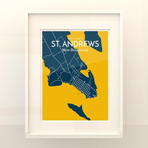 St. Andrews City Map Poster – Detailed Art Print of St. Andrews, Scotland for Home Decor, Office Decor, Travel Art, and Unique Gifts