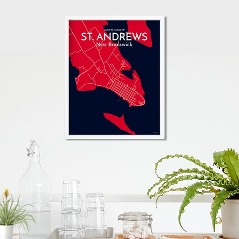 St. Andrews City Map Poster – Detailed Art Print of St. Andrews, Scotland for Home Decor, Office Decor, Travel Art, and Unique Gifts