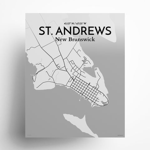 St. Andrews City Map Poster – Detailed Art Print of St. Andrews, Scotland for Home Decor, Office Decor, Travel Art, and Unique Gifts