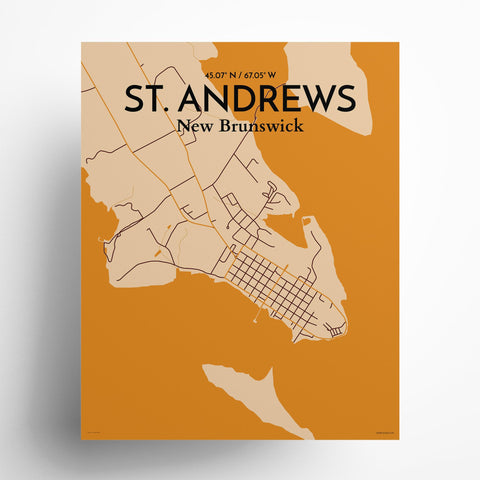 St. Andrews City Map Poster – Detailed Art Print of St. Andrews, Scotland for Home Decor, Office Decor, Travel Art, and Unique Gifts