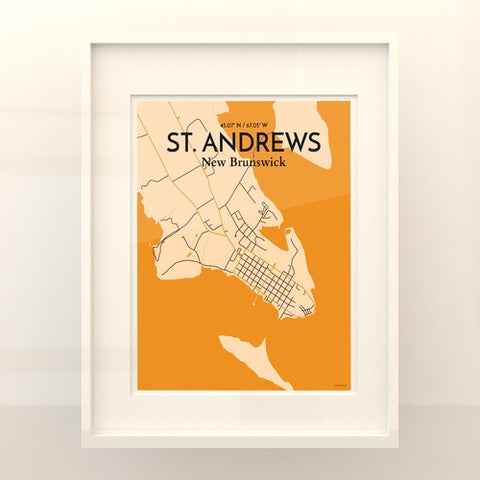 St. Andrews City Map Poster – Detailed Art Print of St. Andrews, Scotland for Home Decor, Office Decor, Travel Art, and Unique Gifts