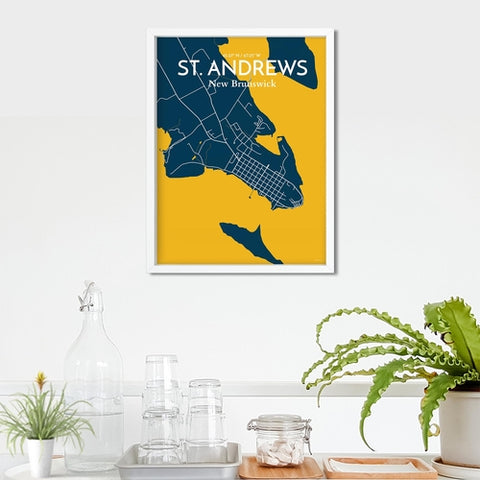 St. Andrews City Map Poster – Detailed Art Print of St. Andrews, Scotland for Home Decor, Office Decor, Travel Art, and Unique Gifts