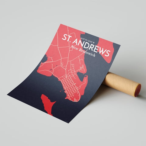 St. Andrews City Map Poster – Detailed Art Print of St. Andrews, Scotland for Home Decor, Office Decor, Travel Art, and Unique Gifts