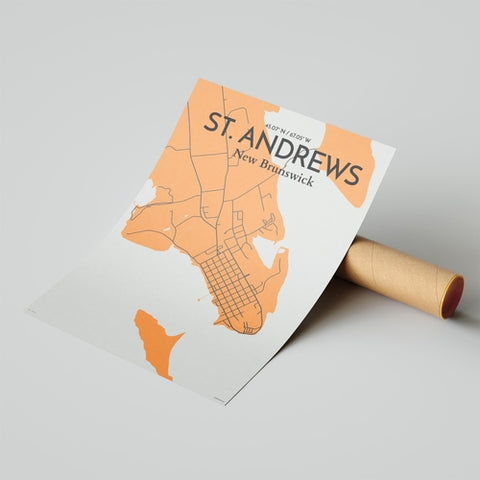 St. Andrews City Map Poster – Detailed Art Print of St. Andrews, Scotland for Home Decor, Office Decor, Travel Art, and Unique Gifts