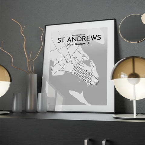 St. Andrews City Map Poster – Detailed Art Print of St. Andrews, Scotland for Home Decor, Office Decor, Travel Art, and Unique Gifts