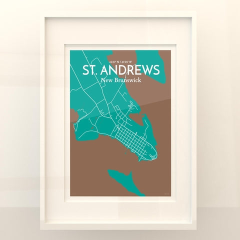 St. Andrews City Map Poster – Detailed Art Print of St. Andrews, Scotland for Home Decor, Office Decor, Travel Art, and Unique Gifts