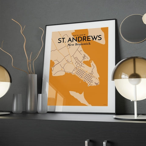 St. Andrews City Map Poster – Detailed Art Print of St. Andrews, Scotland for Home Decor, Office Decor, Travel Art, and Unique Gifts