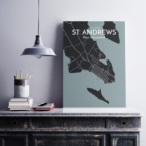 St. Andrews City Map Poster – Detailed Art Print of St. Andrews, Scotland for Home Decor, Office Decor, Travel Art, and Unique Gifts