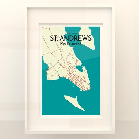 St. Andrews City Map Poster – Detailed Art Print of St. Andrews, Scotland for Home Decor, Office Decor, Travel Art, and Unique Gifts