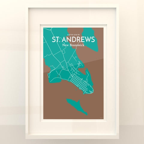 St. Andrews City Map Poster – Detailed Art Print of St. Andrews, Scotland for Home Decor, Office Decor, Travel Art, and Unique Gifts