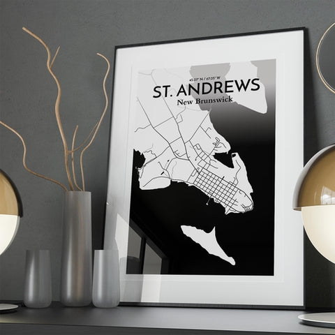 St. Andrews City Map Poster – Detailed Art Print of St. Andrews, Scotland for Home Decor, Office Decor, Travel Art, and Unique Gifts