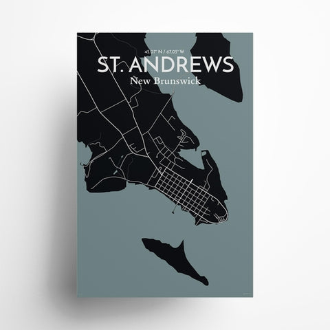 St. Andrews City Map Poster – Detailed Art Print of St. Andrews, Scotland for Home Decor, Office Decor, Travel Art, and Unique Gifts