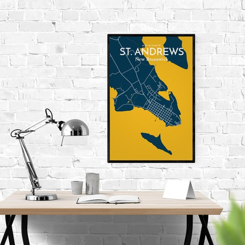 St. Andrews City Map Poster – Detailed Art Print of St. Andrews, Scotland for Home Decor, Office Decor, Travel Art, and Unique Gifts