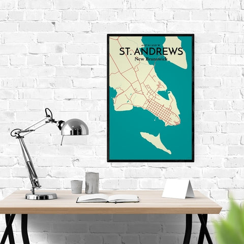 St. Andrews City Map Poster – Detailed Art Print of St. Andrews, Scotland for Home Decor, Office Decor, Travel Art, and Unique Gifts