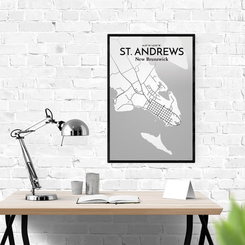 St. Andrews City Map Poster – Detailed Art Print of St. Andrews, Scotland for Home Decor, Office Decor, Travel Art, and Unique Gifts