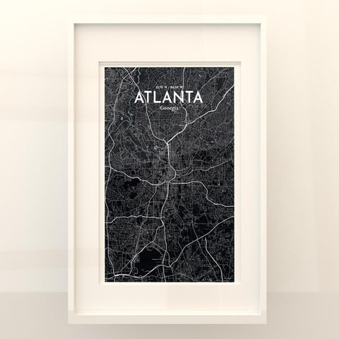 Atlanta GA Map Poster – Detailed Art Print of Atlanta, Georgia City Map Art for Home Decor, Office Decor, and Unique Gifts