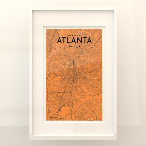 Atlanta GA Map Poster – Detailed Art Print of Atlanta, Georgia City Map Art for Home Decor, Office Decor, and Unique Gifts