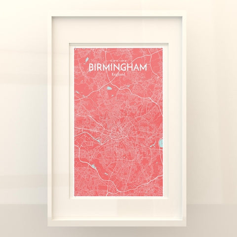 Birmingham City Map Poster – Detailed Art Print of Birmingham, England for Home Decor, Office Decor, Travel Art, and Unique Gifts