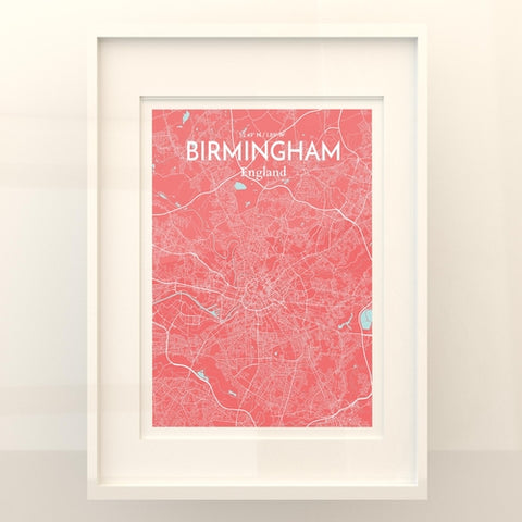 Birmingham City Map Poster – Detailed Art Print of Birmingham, England for Home Decor, Office Decor, Travel Art, and Unique Gifts