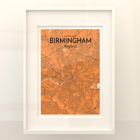 Birmingham City Map Poster – Detailed Art Print of Birmingham, England for Home Decor, Office Decor, Travel Art, and Unique Gifts