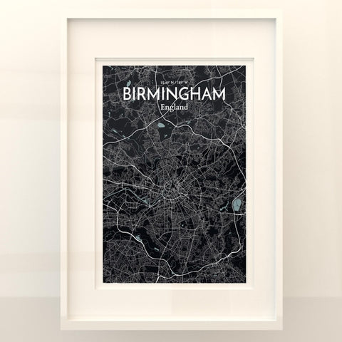 Birmingham City Map Poster – Detailed Art Print of Birmingham, England for Home Decor, Office Decor, Travel Art, and Unique Gifts