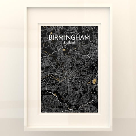 Birmingham City Map Poster – Detailed Art Print of Birmingham, England for Home Decor, Office Decor, Travel Art, and Unique Gifts