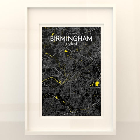 Birmingham City Map Poster – Detailed Art Print of Birmingham, England for Home Decor, Office Decor, Travel Art, and Unique Gifts