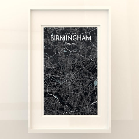 Birmingham City Map Poster – Detailed Art Print of Birmingham, England for Home Decor, Office Decor, Travel Art, and Unique Gifts