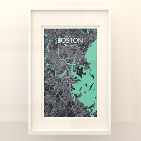 Boston City Map Poster – Detailed Art Print of Boston, Massachusetts for Home Decor, Office Decor, Travel Art, and Unique Gifts