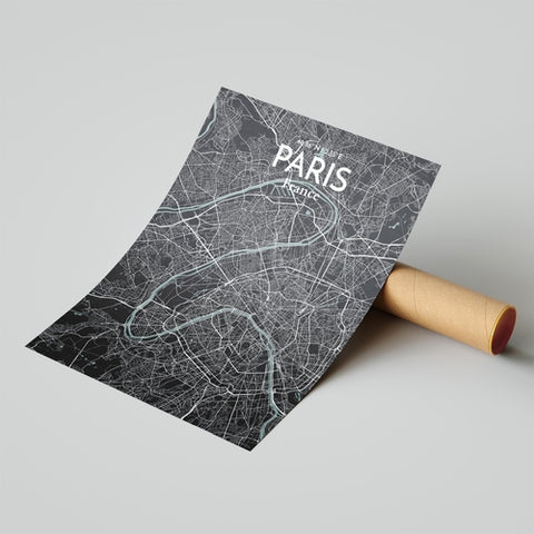 Paris City Map Poster – Detailed Art Print of Paris, France for Home Decor, Office Decor, Travel Art, and Unique Gifts