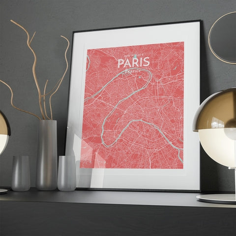 Paris City Map Poster – Detailed Art Print of Paris, France for Home Decor, Office Decor, Travel Art, and Unique Gifts