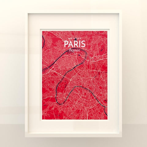 Paris City Map Poster – Detailed Art Print of Paris, France for Home Decor, Office Decor, Travel Art, and Unique Gifts