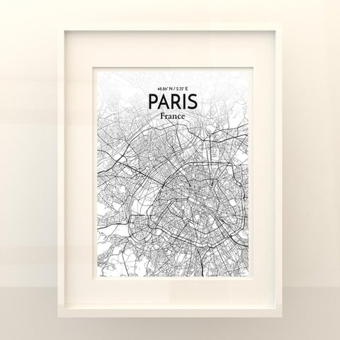 Paris City Map Poster – Detailed Art Print of Paris, France for Home Decor, Office Decor, Travel Art, and Unique Gifts