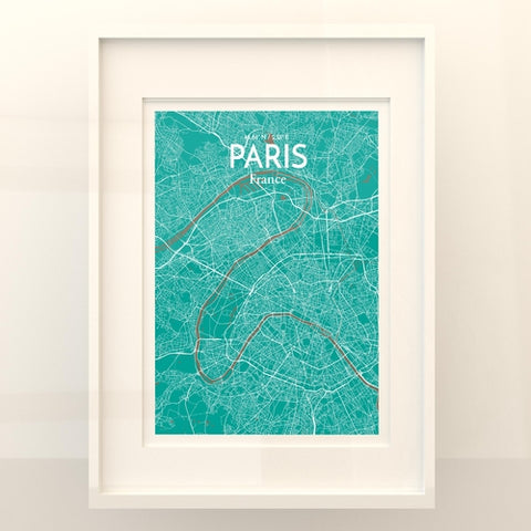 Paris City Map Poster – Detailed Art Print of Paris, France for Home Decor, Office Decor, Travel Art, and Unique Gifts