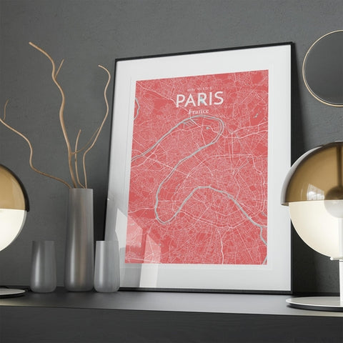 Paris City Map Poster – Detailed Art Print of Paris, France for Home Decor, Office Decor, Travel Art, and Unique Gifts