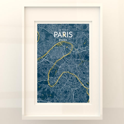 Paris City Map Poster – Detailed Art Print of Paris, France for Home Decor, Office Decor, Travel Art, and Unique Gifts