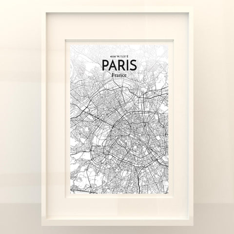 Paris City Map Poster – Detailed Art Print of Paris, France for Home Decor, Office Decor, Travel Art, and Unique Gifts