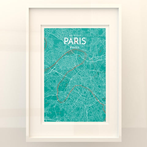 Paris City Map Poster – Detailed Art Print of Paris, France for Home Decor, Office Decor, Travel Art, and Unique Gifts